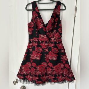 Black and red mini dress. Bcbg. Size 6.